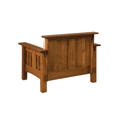 Craftsman Slat Wood Easy Chair