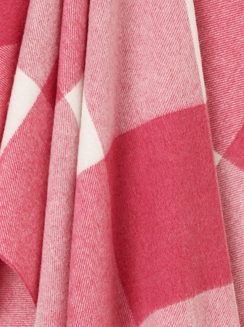 Pastel Block-Check Range Merino Lambswool Throw