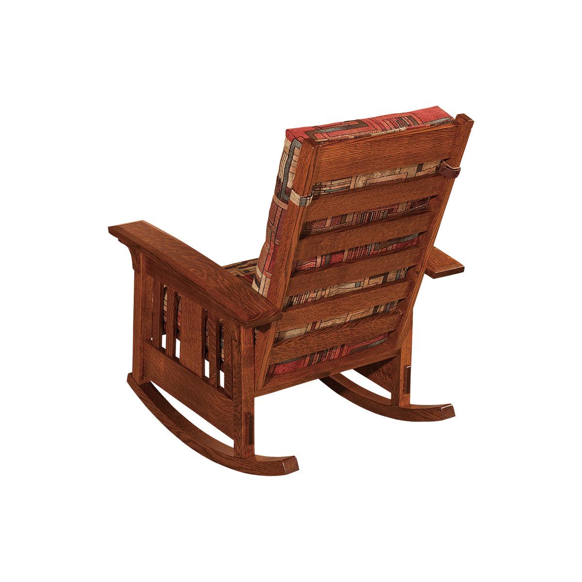 Craftsman Rocker Craftsman Slat Wood Rocker – Modern Bungalow