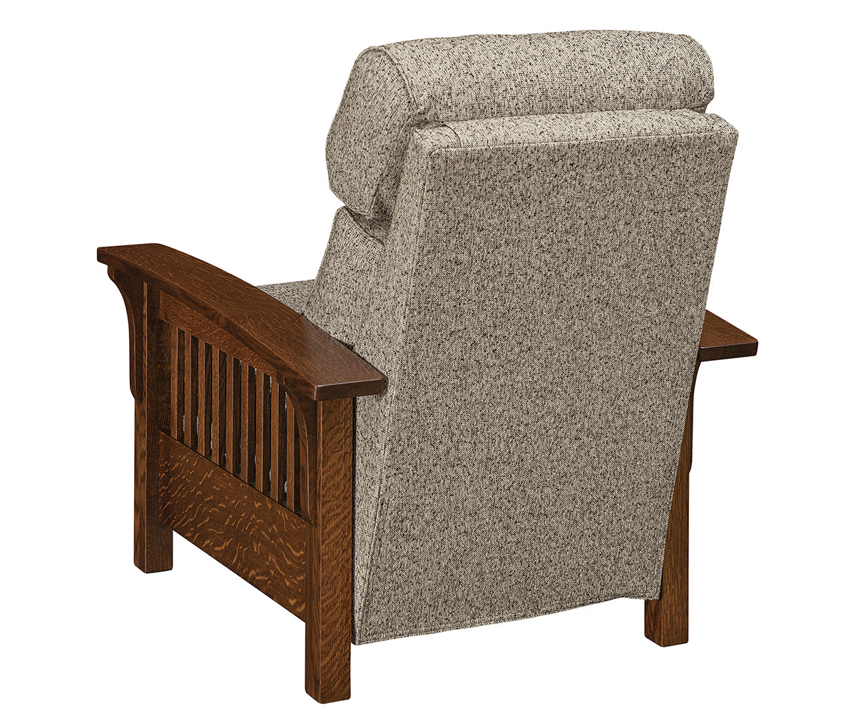 Prairie Mission Wood Arm Spindle Recliner