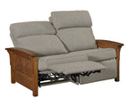 Prairie Mission Wood Arm Loveseat Recliner