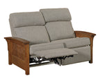Prairie Mission Wood Arm Loveseat Recliner