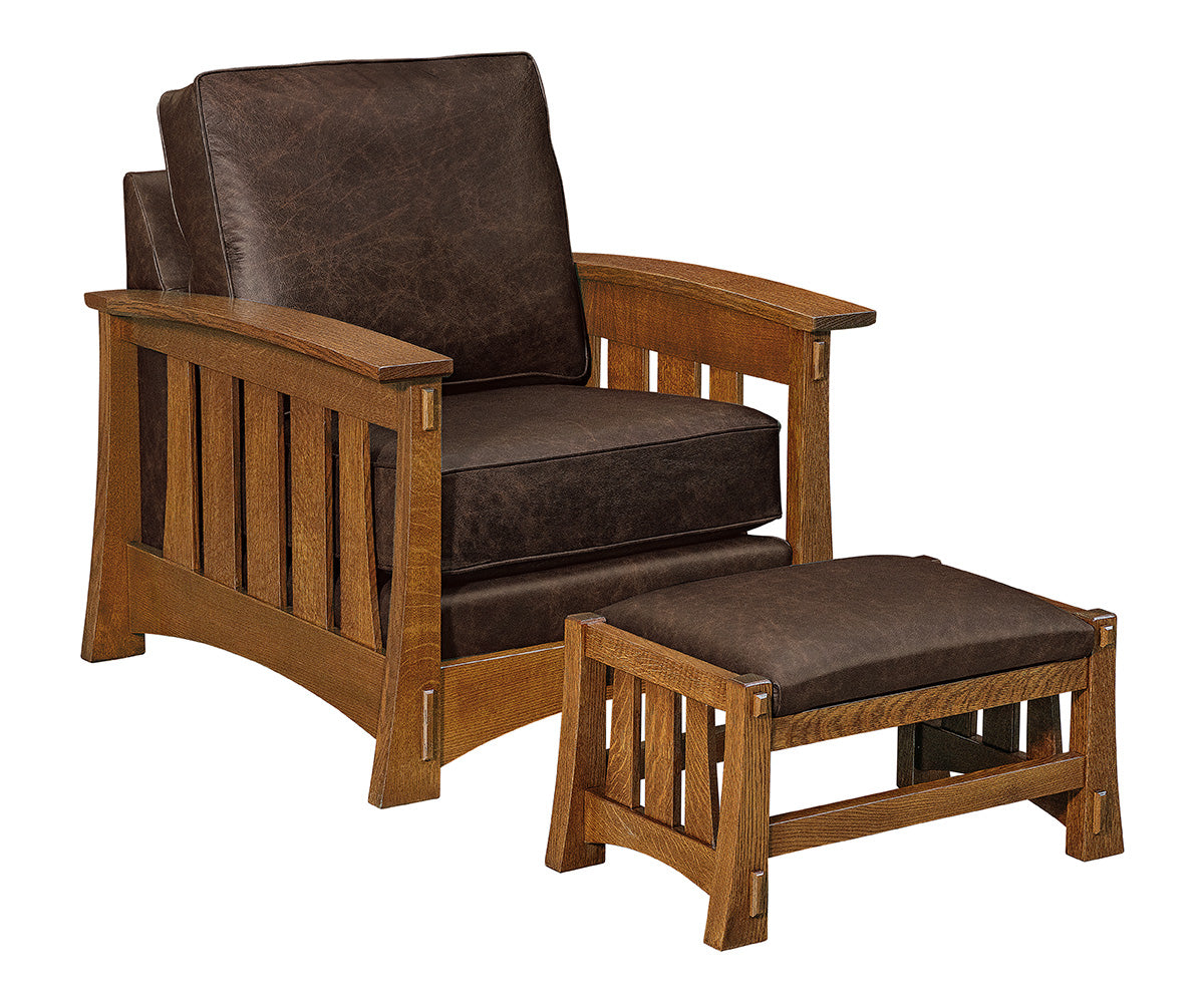 Highland Spindle Wood Arm Accent Chair