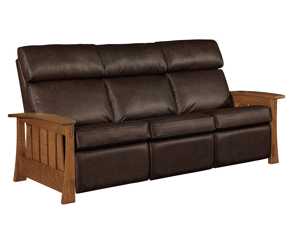 Highland Wood Arm Sofa Recliner