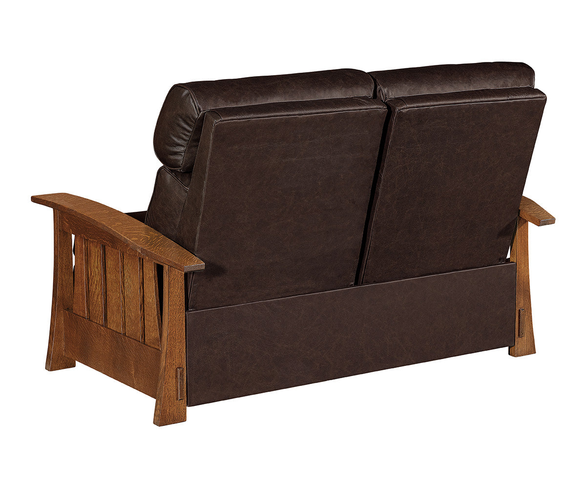 Highland Wood Arm Loveseat Recliner