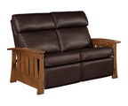 Highland Wood Arm Loveseat Recliner