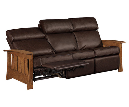 Highland Wood Arm Sofa Recliner
