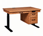 Adjustable Height Desk with Drawer