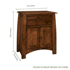 Artisan Inlay Wide Nightstand