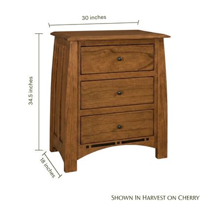 Artisan Inlay Wide Nightstand