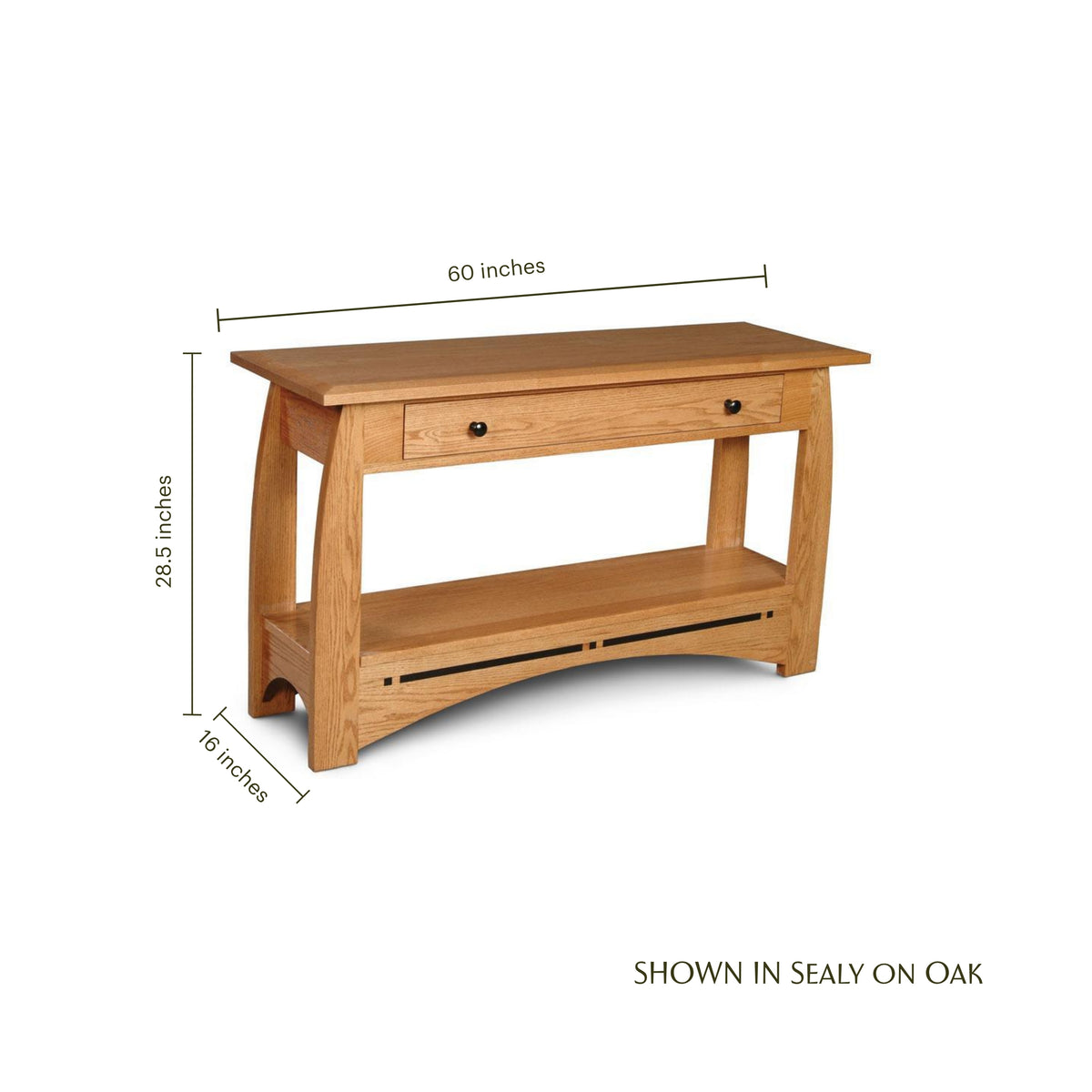 Aspen 1-Drawer Sofa Table with Inlay