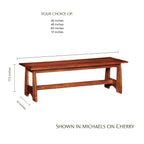 Aspen Bench with Inlay