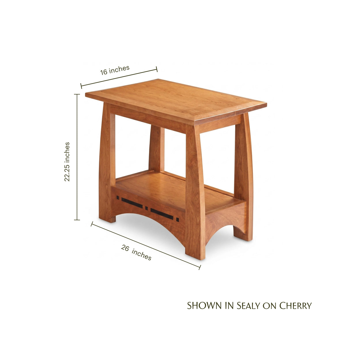 Aspen Chair Side Table with Inlay