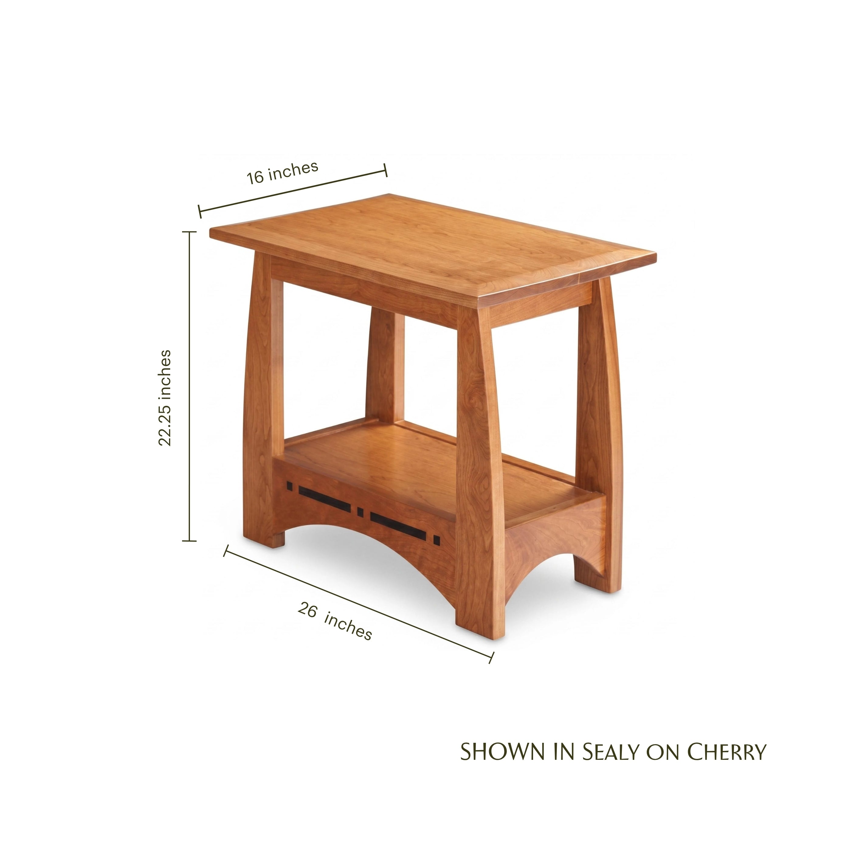 Aspen Chair Side Table with Inlay