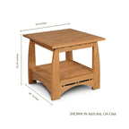 Aspen End Table with Inlay