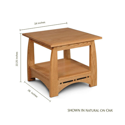 Aspen End Table with Inlay