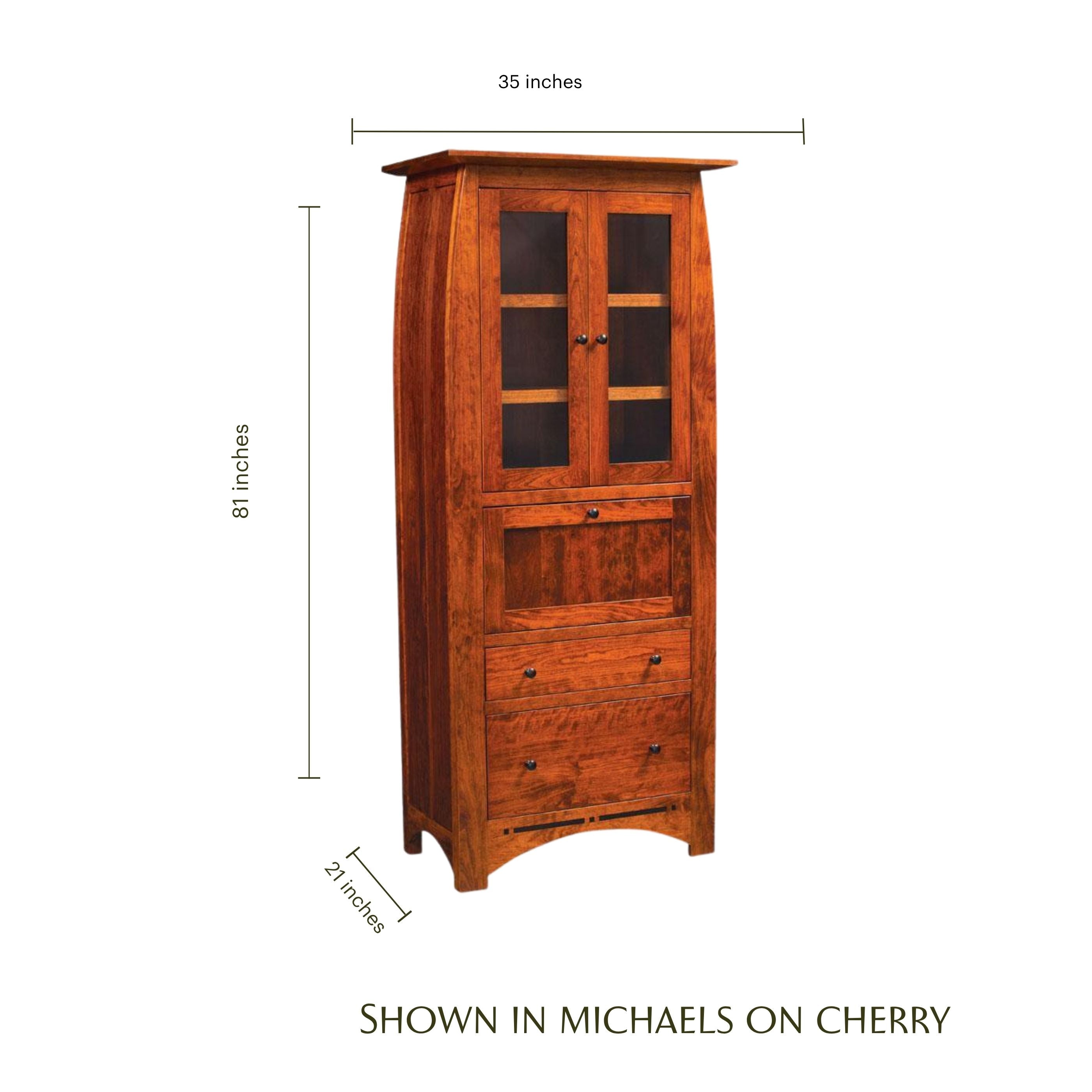 Aspen Laptop Secretary with Inlay