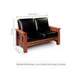 Aspen Loveseat With Inlay