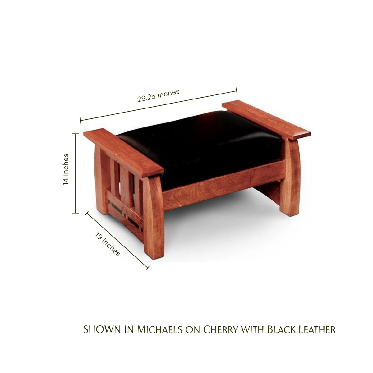 Aspen Ottoman With Inlay