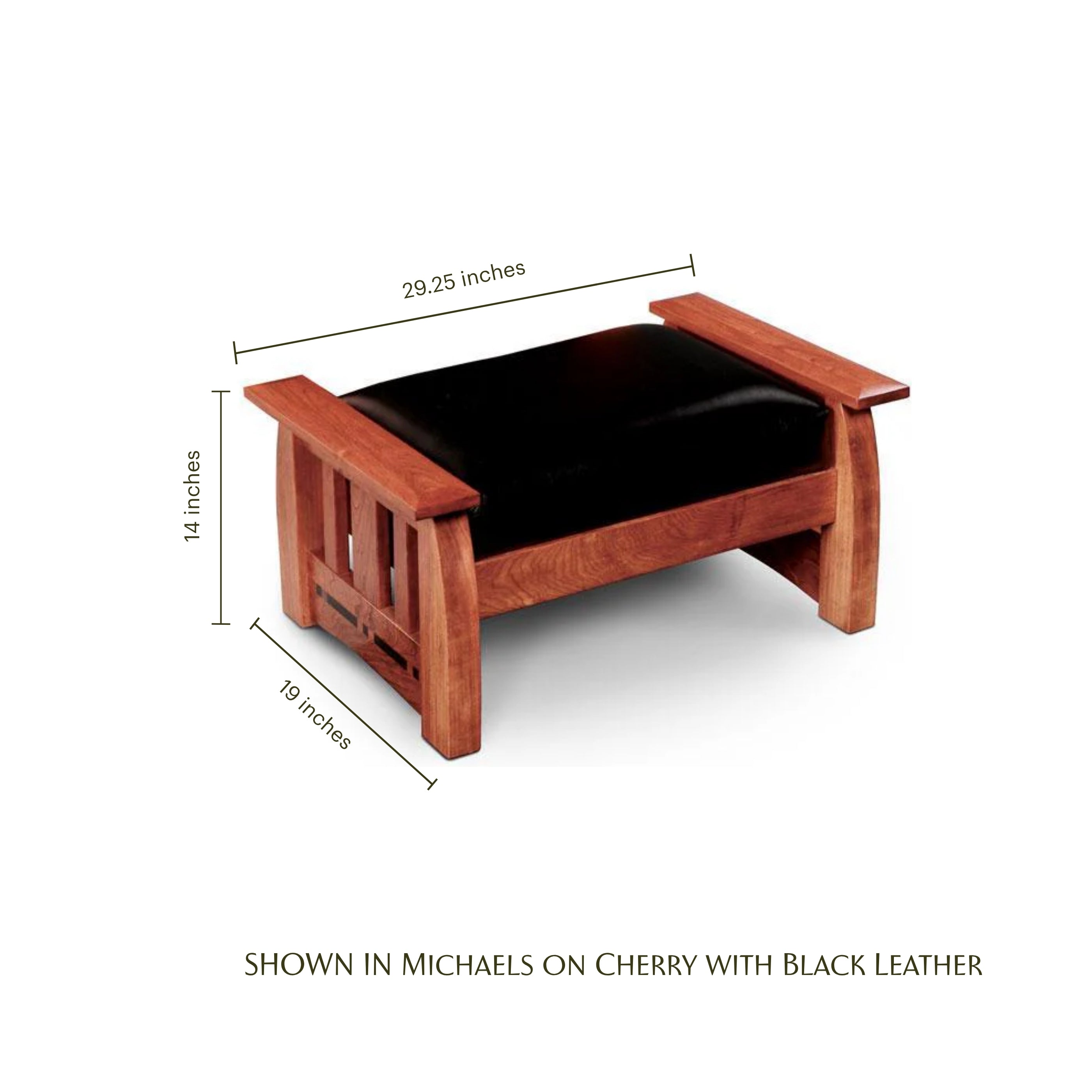 Aspen Ottoman With Inlay
