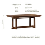 Audrey Trestle Table with Leaves