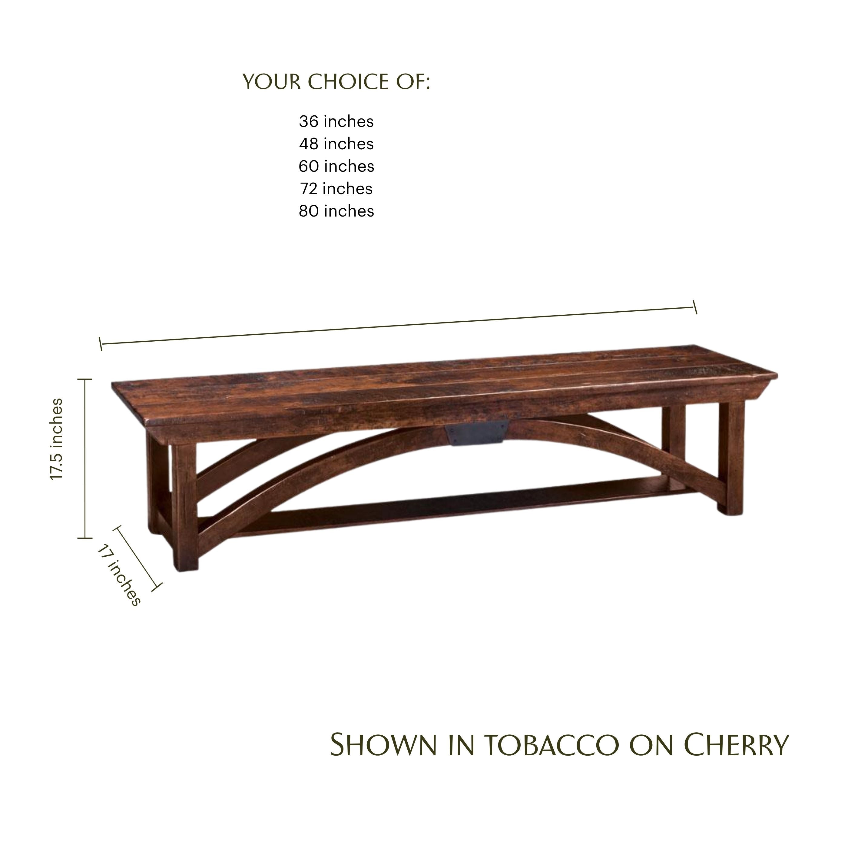 B&O Railroad Trestle Bridge Dining Bench
