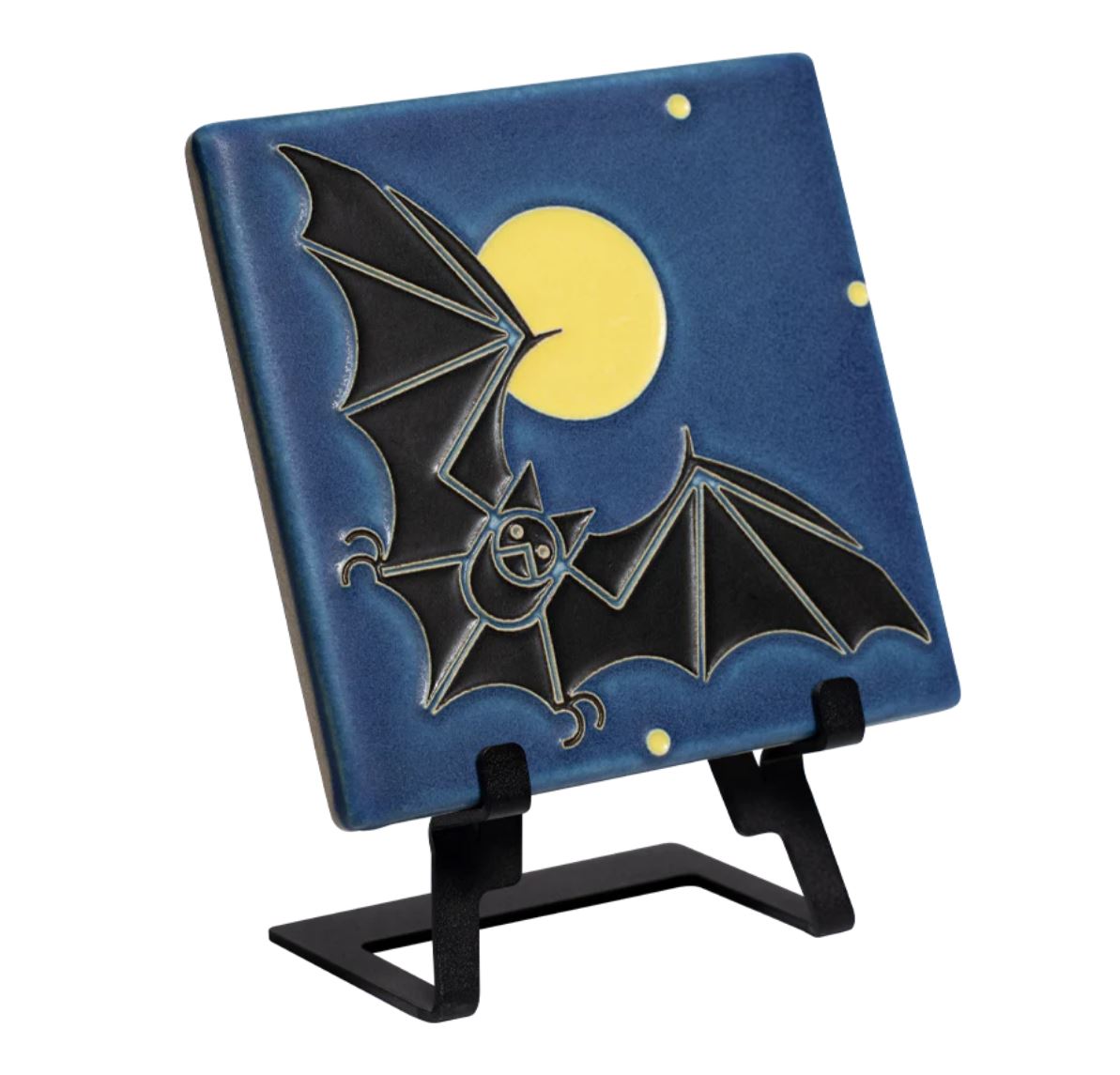 Bat & The Moon Tile 6x6