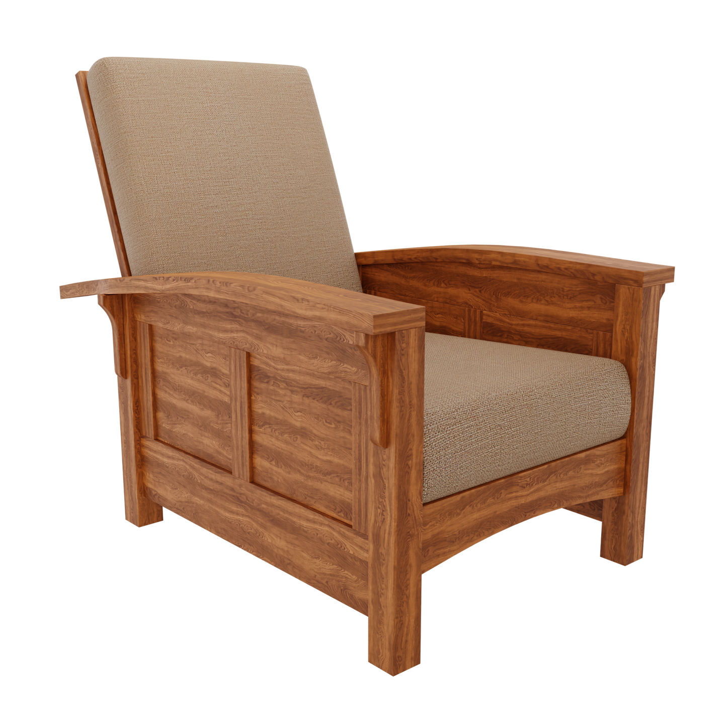 Bent Arm Panel Morris Chair
