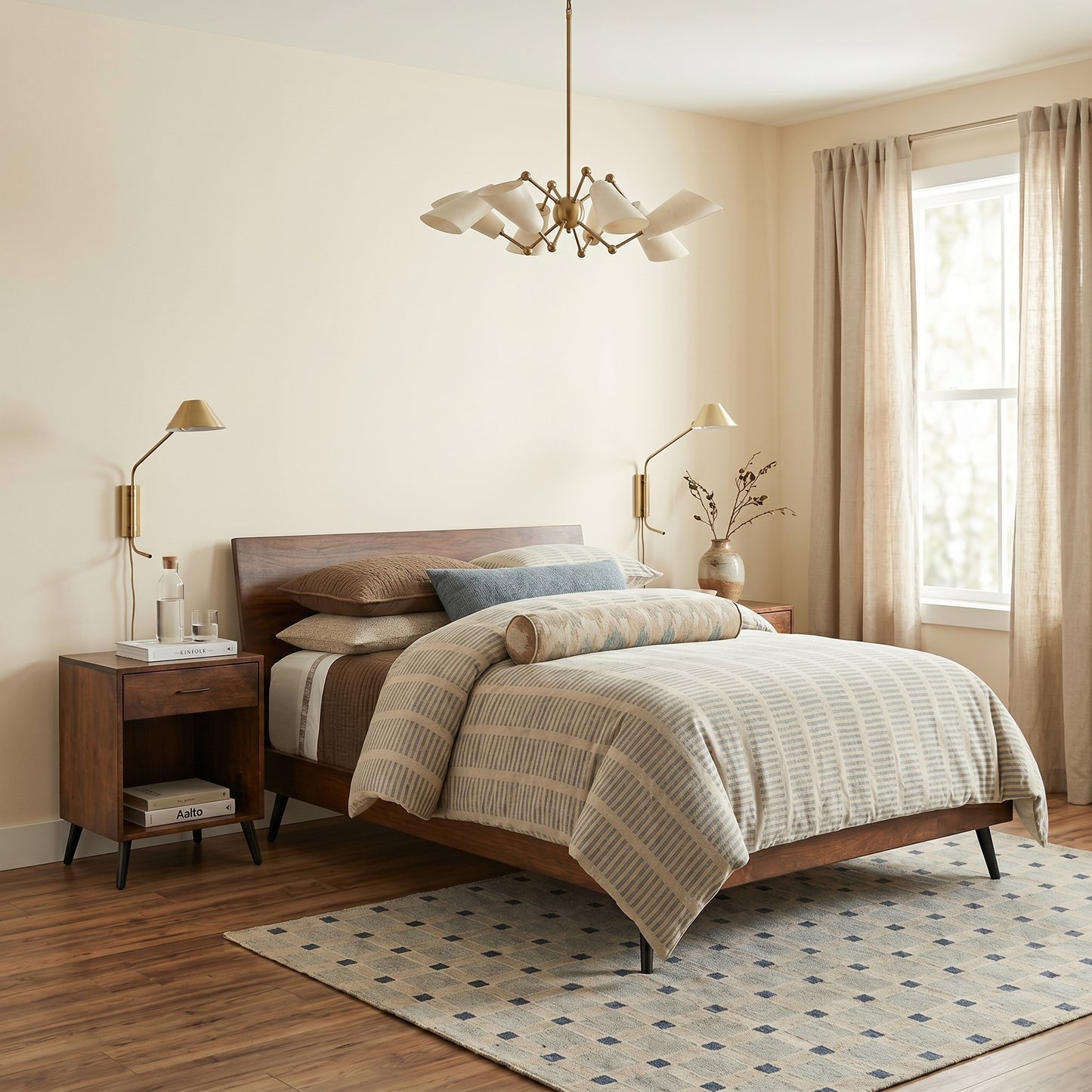 Cera Tiles Hand Knotted Rug