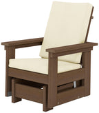 Modern Patio Chair Glider with Cushion