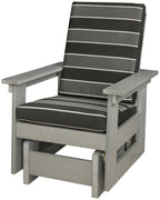 Modern Patio Chair Glider with Cushion