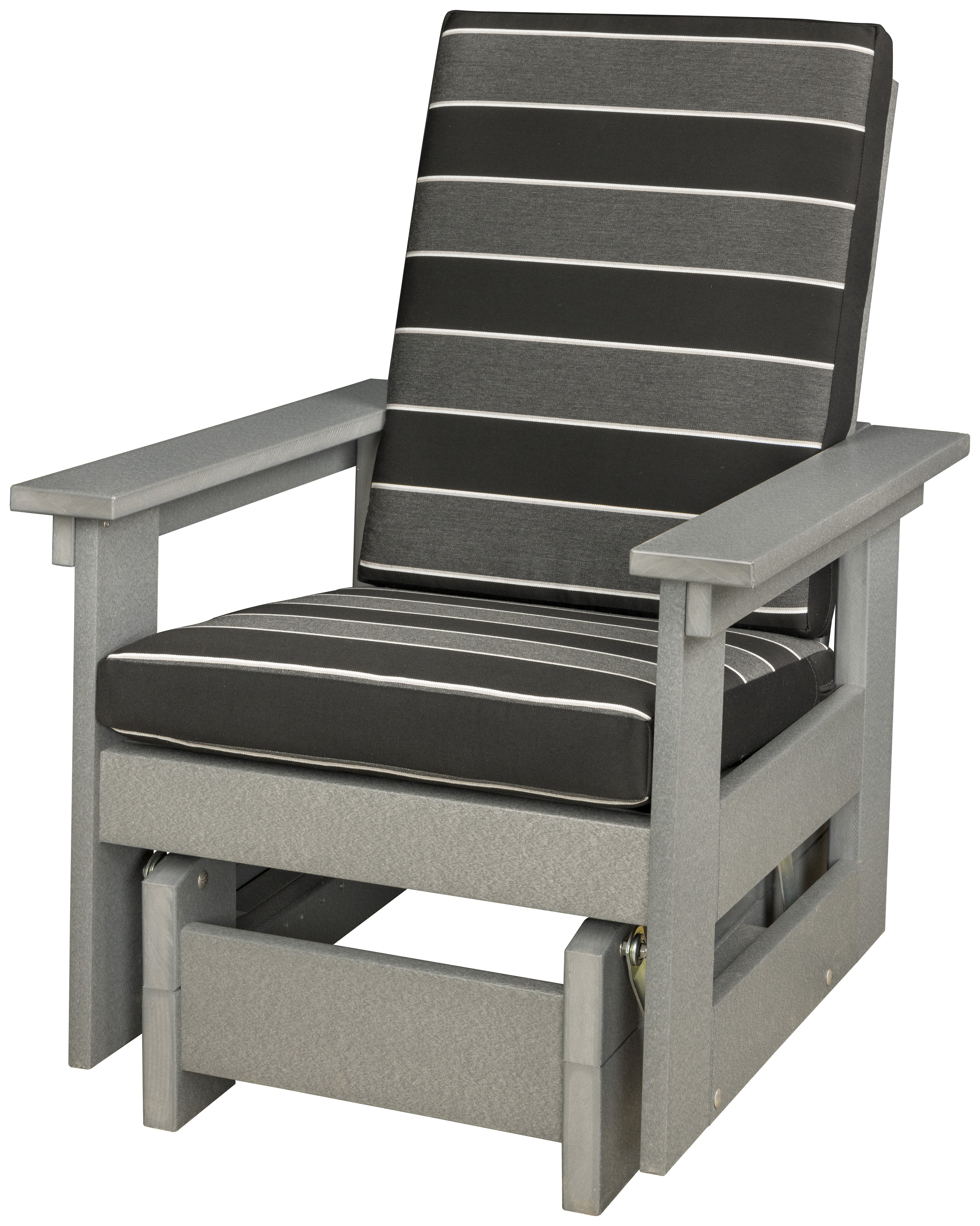 Modern Patio Chair Glider with Cushion