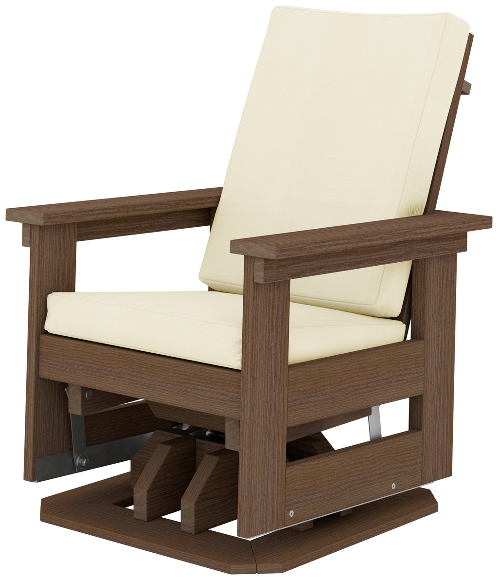 Modern Patio Swivel Glider Chair with Cushion