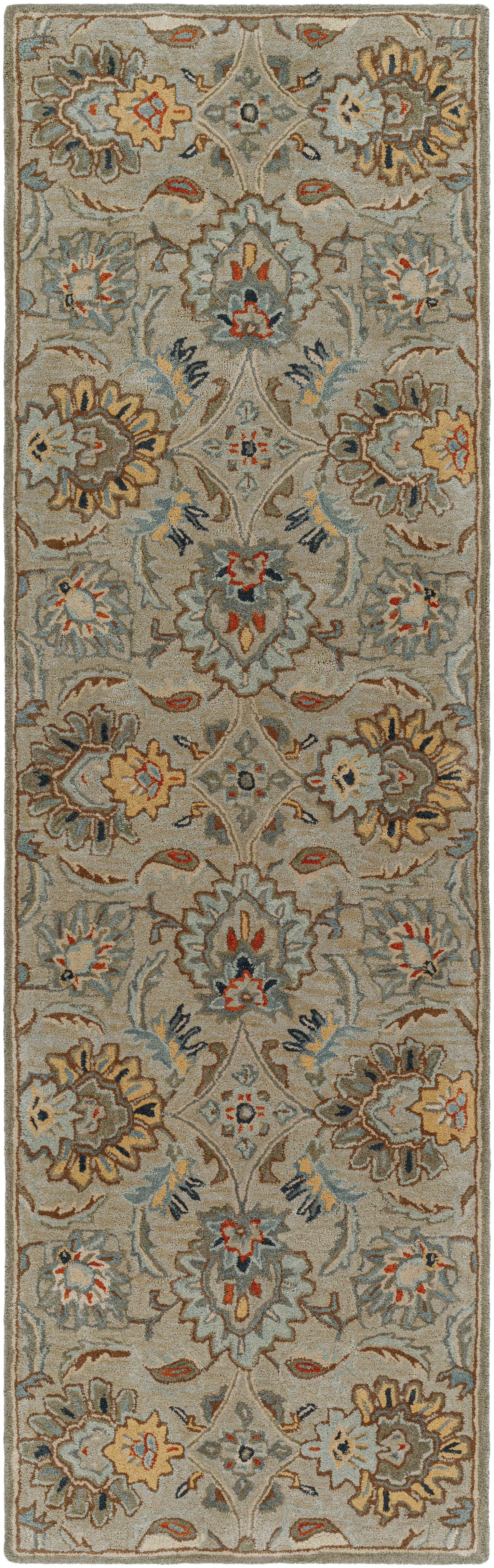 Mediterranean Pewter Hand-Tufted Rug