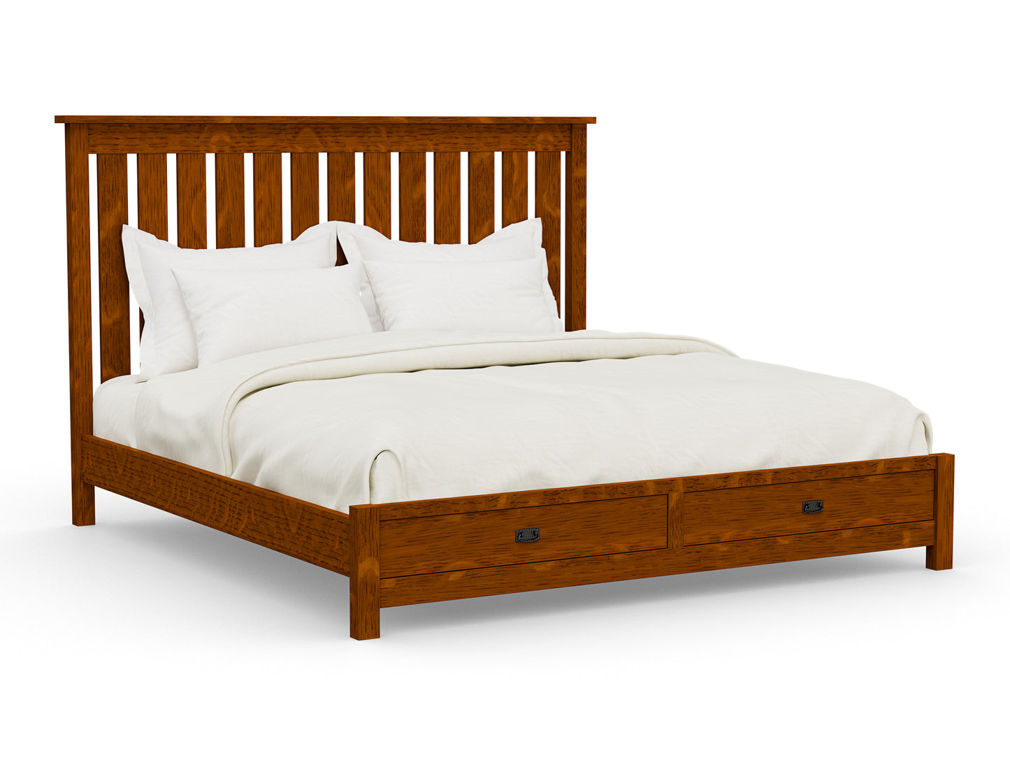 Claremont Mission Bed with Storage Options