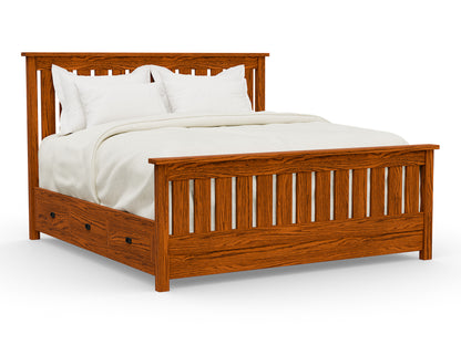 Claremont Mission Bed with Storage Options