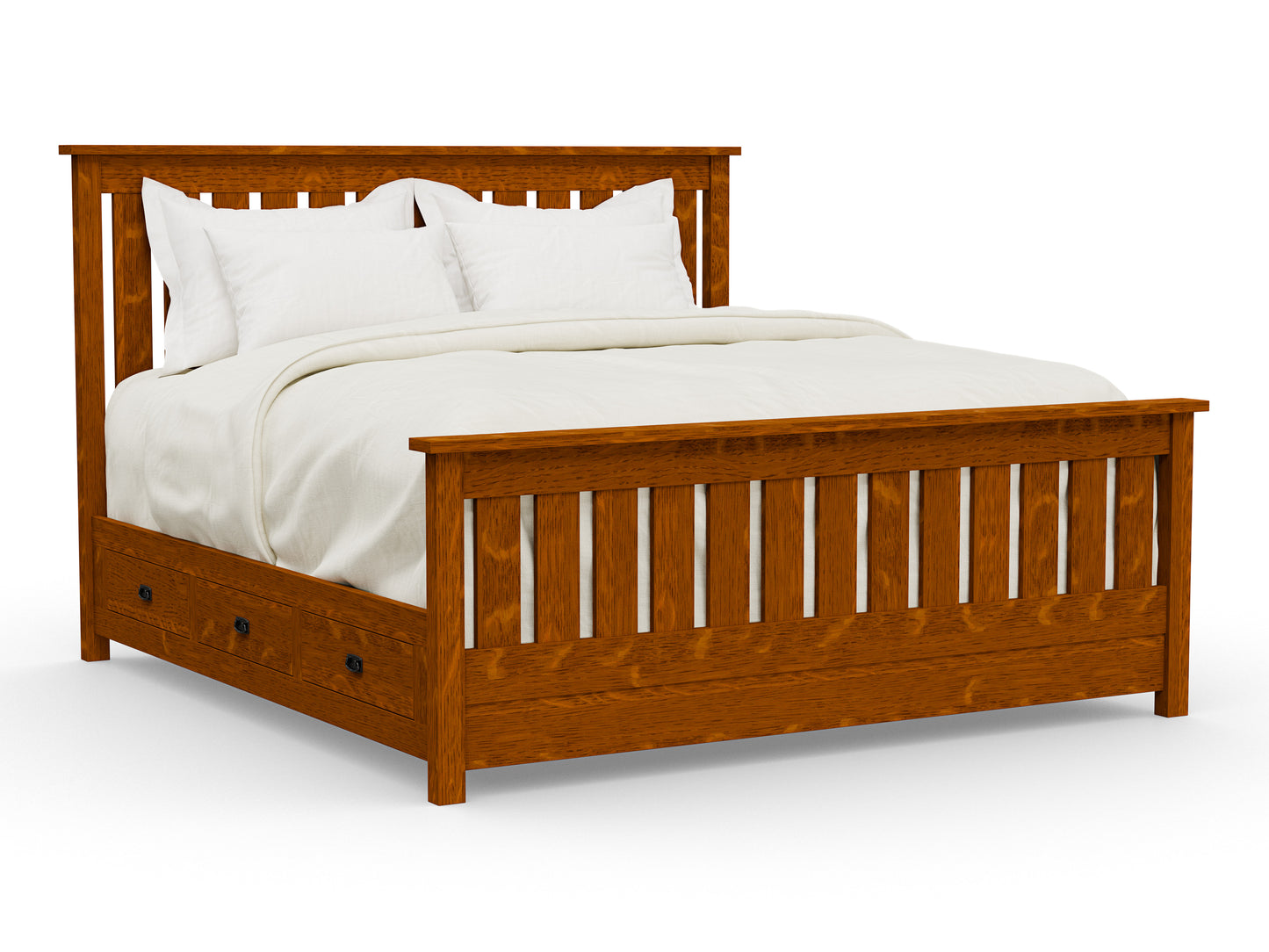 Claremont Mission Bed with Storage Options