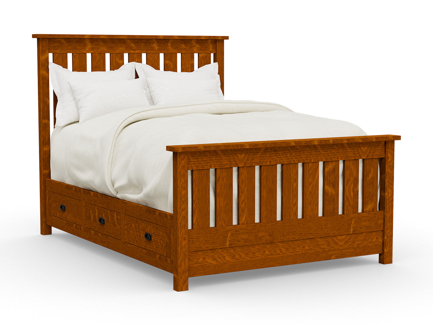 Claremont Mission Bed with Storage Options