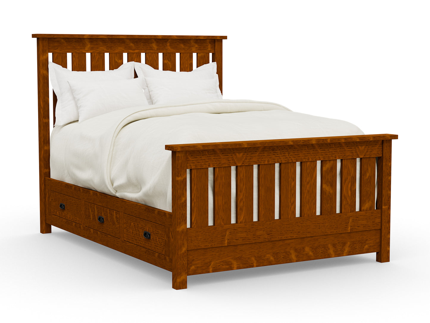 Claremont Mission Bed with Storage Options