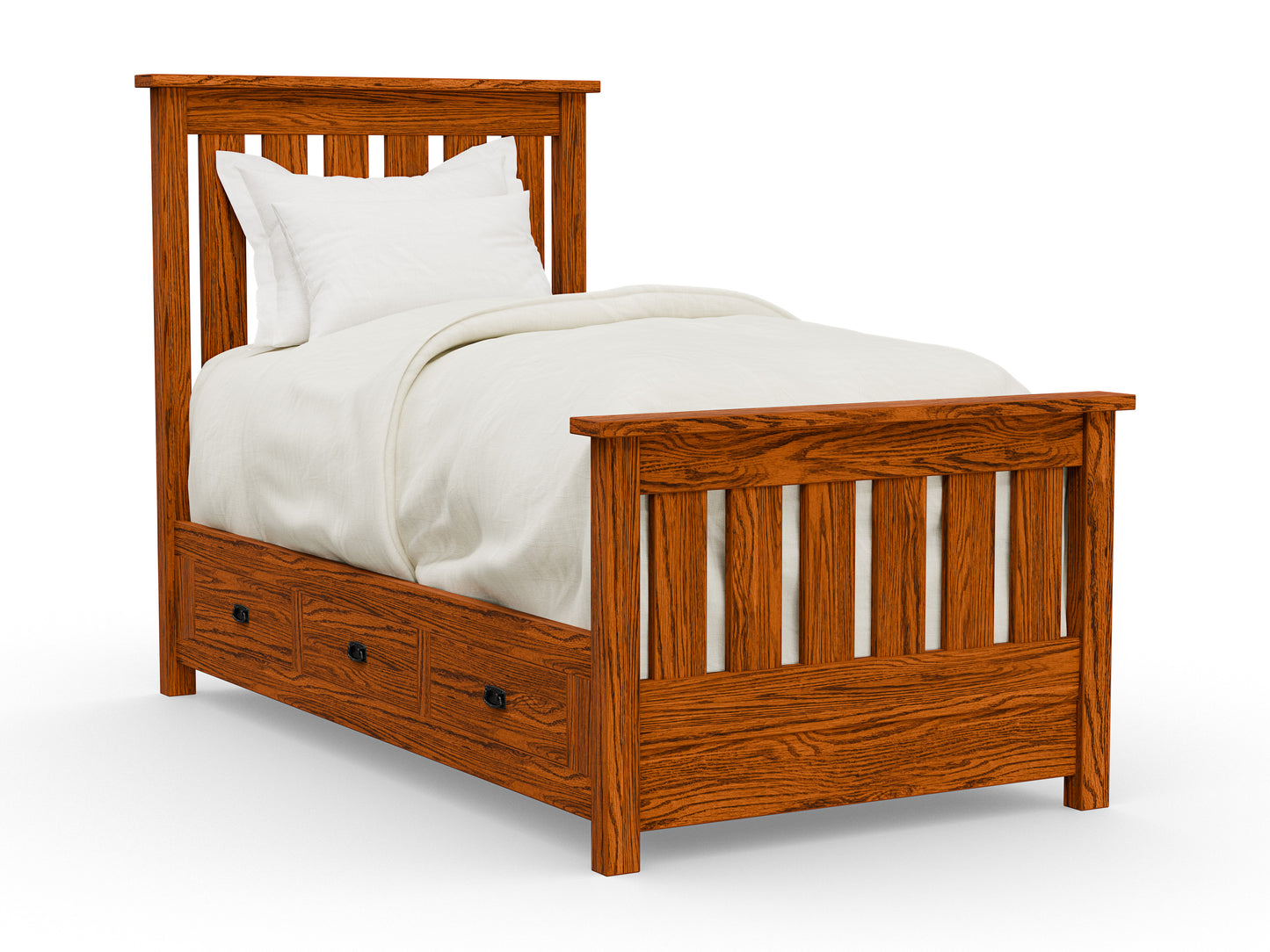 Claremont Mission Bed with Storage Options