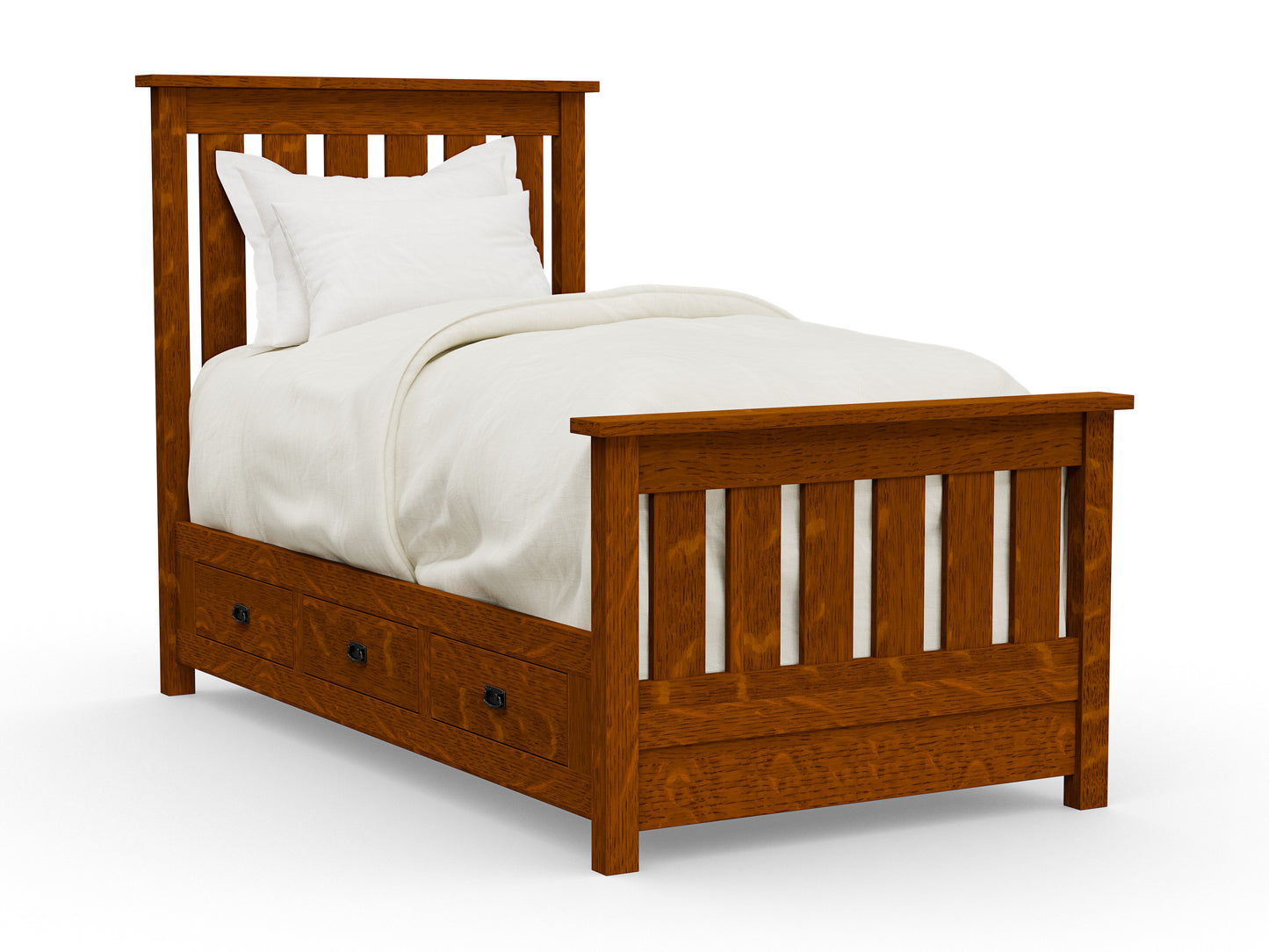 Claremont Mission Bed with Storage Options