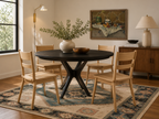 West Newton Midcentury Round Table With Leaves