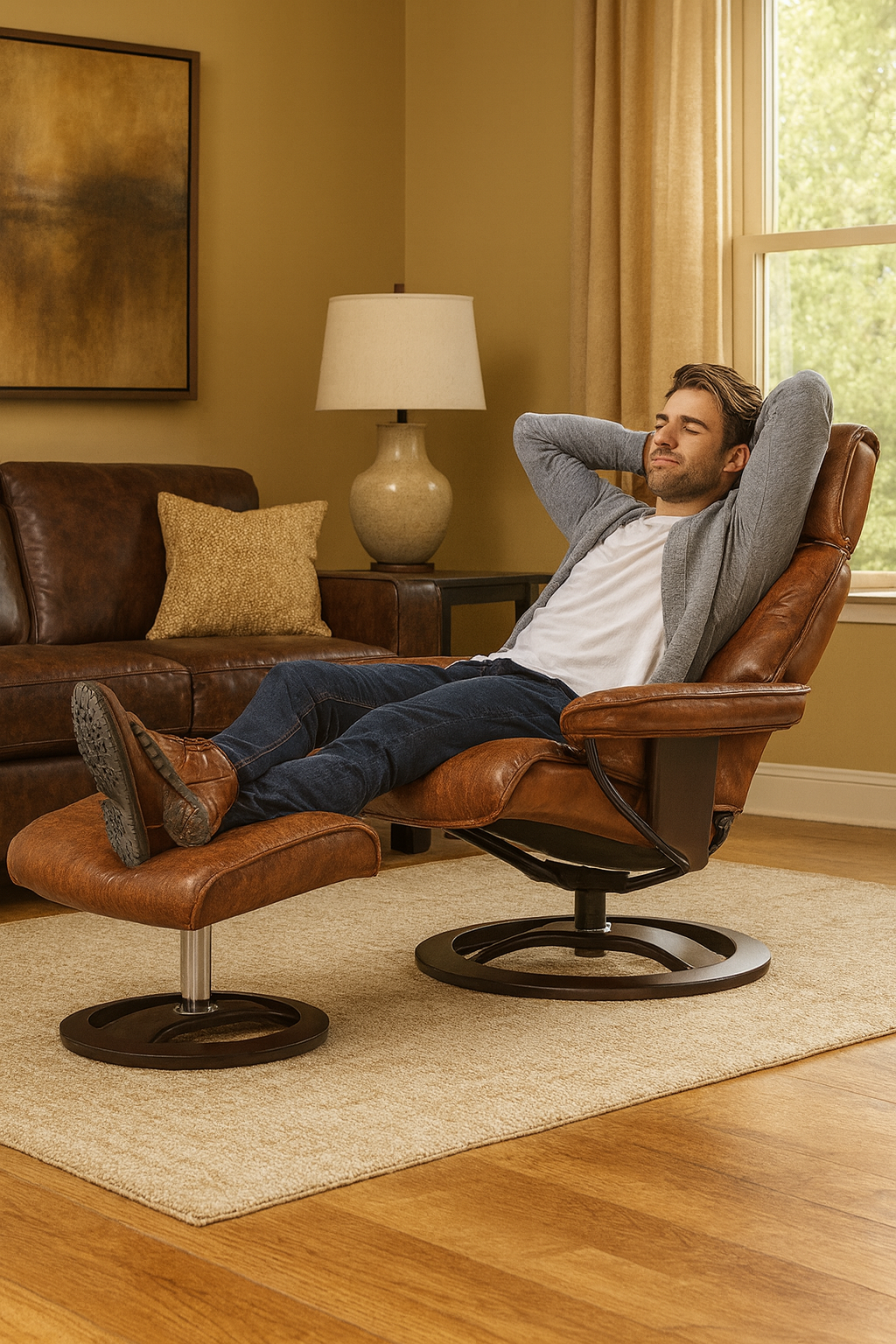 Santa Monica Chair with Ottoman