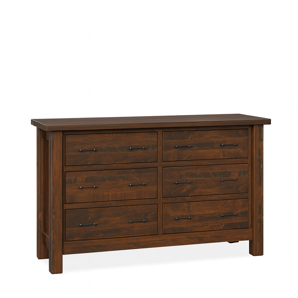 Express Ship Mountain Roughsawn 6-Drawer Dresser