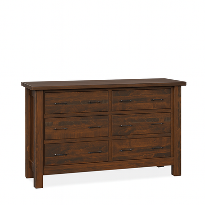 Express Ship Mountain Roughsawn 6-Drawer Dresser