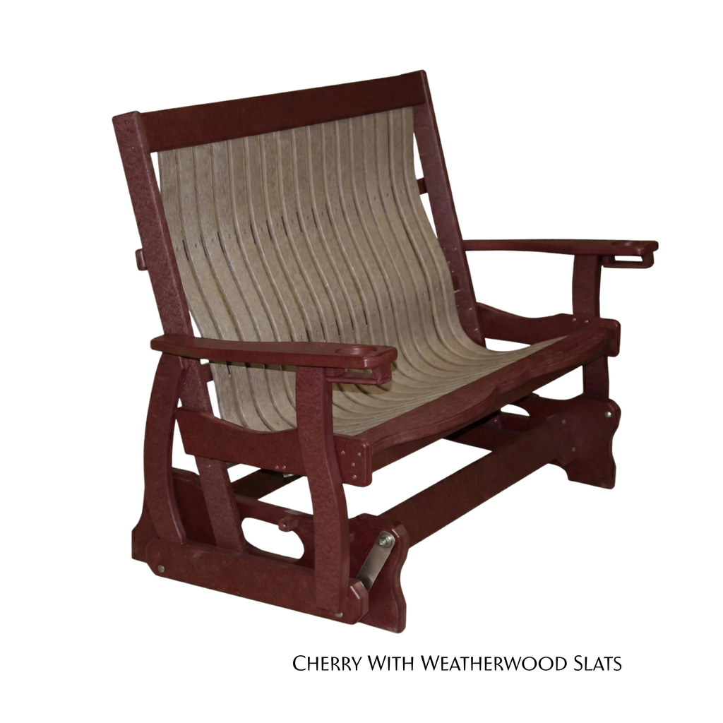 Mission Style Glider Bench