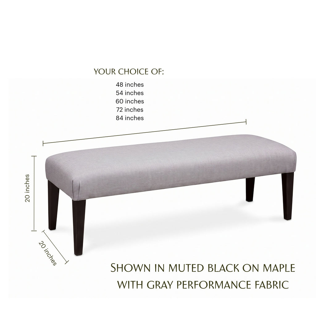 Claire Bench With Upholstery
