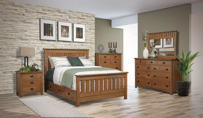 Claremont Mission Bed with Storage Options