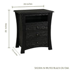 Contemporary Wide Nightstand