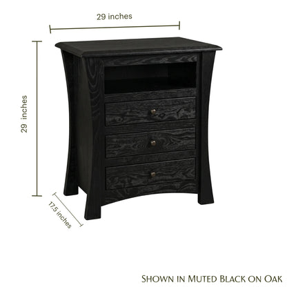 Contemporary Wide Nightstand